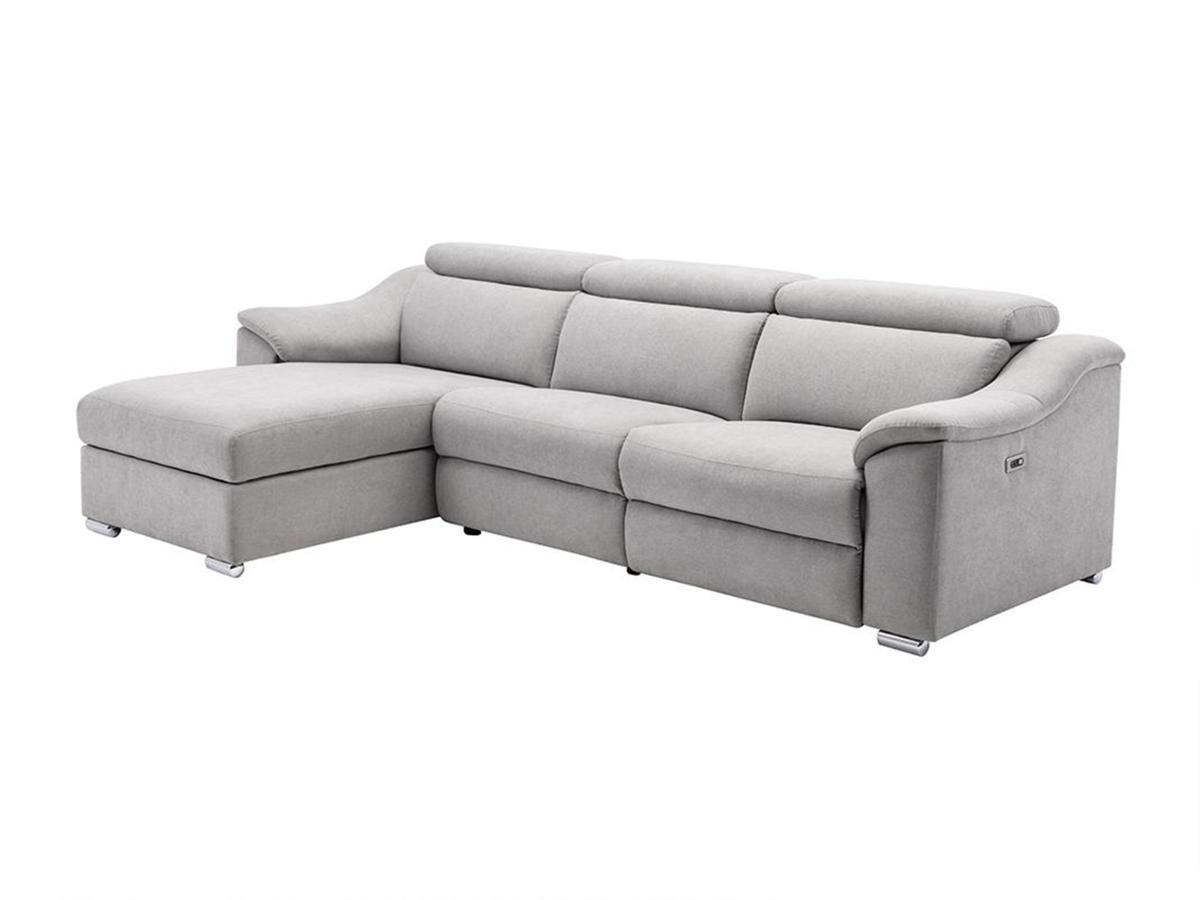 Vente-unique Ecksofa mit elektrischer Relaxfunktion PEDRERA Stoff Ecke links  