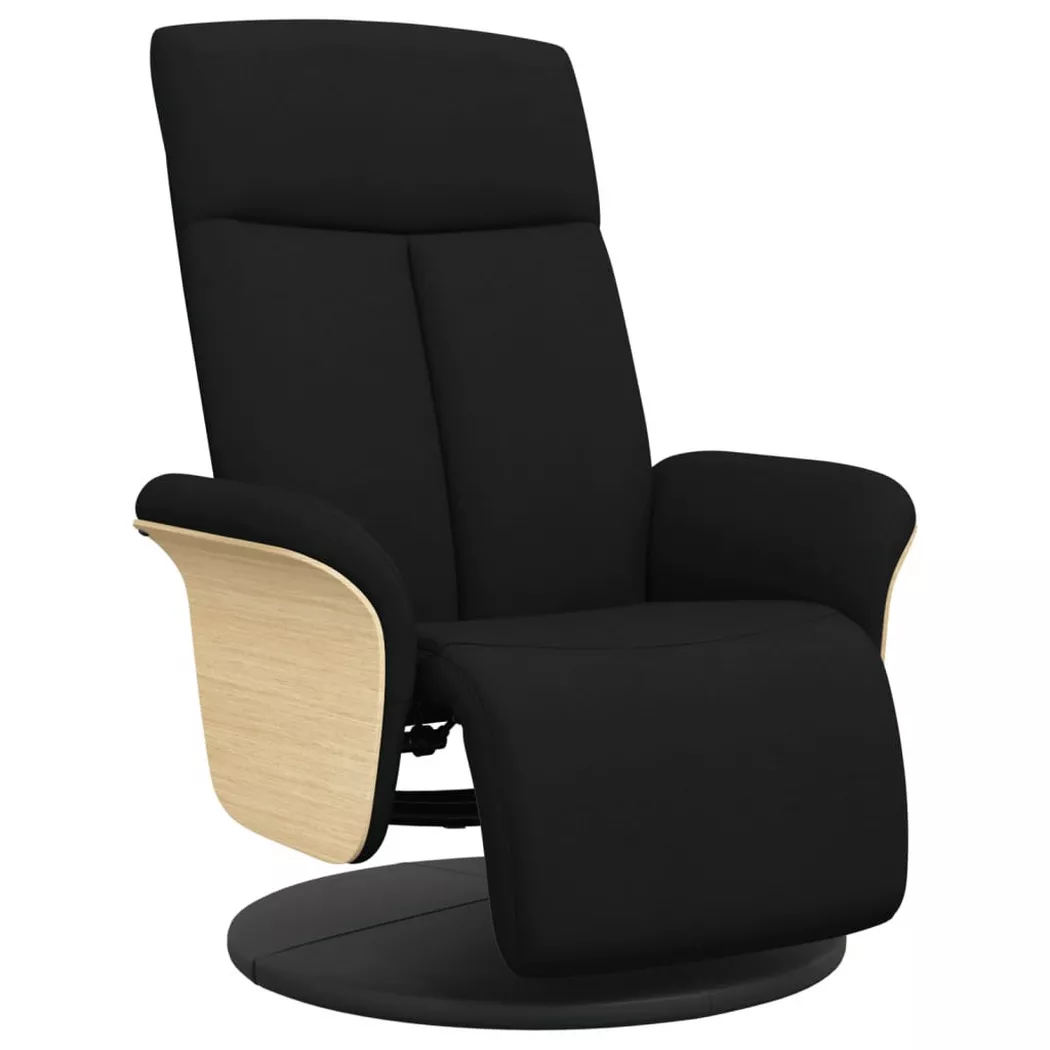 VidaXL - Fauteuil inclinable tissu, One Size, Noir