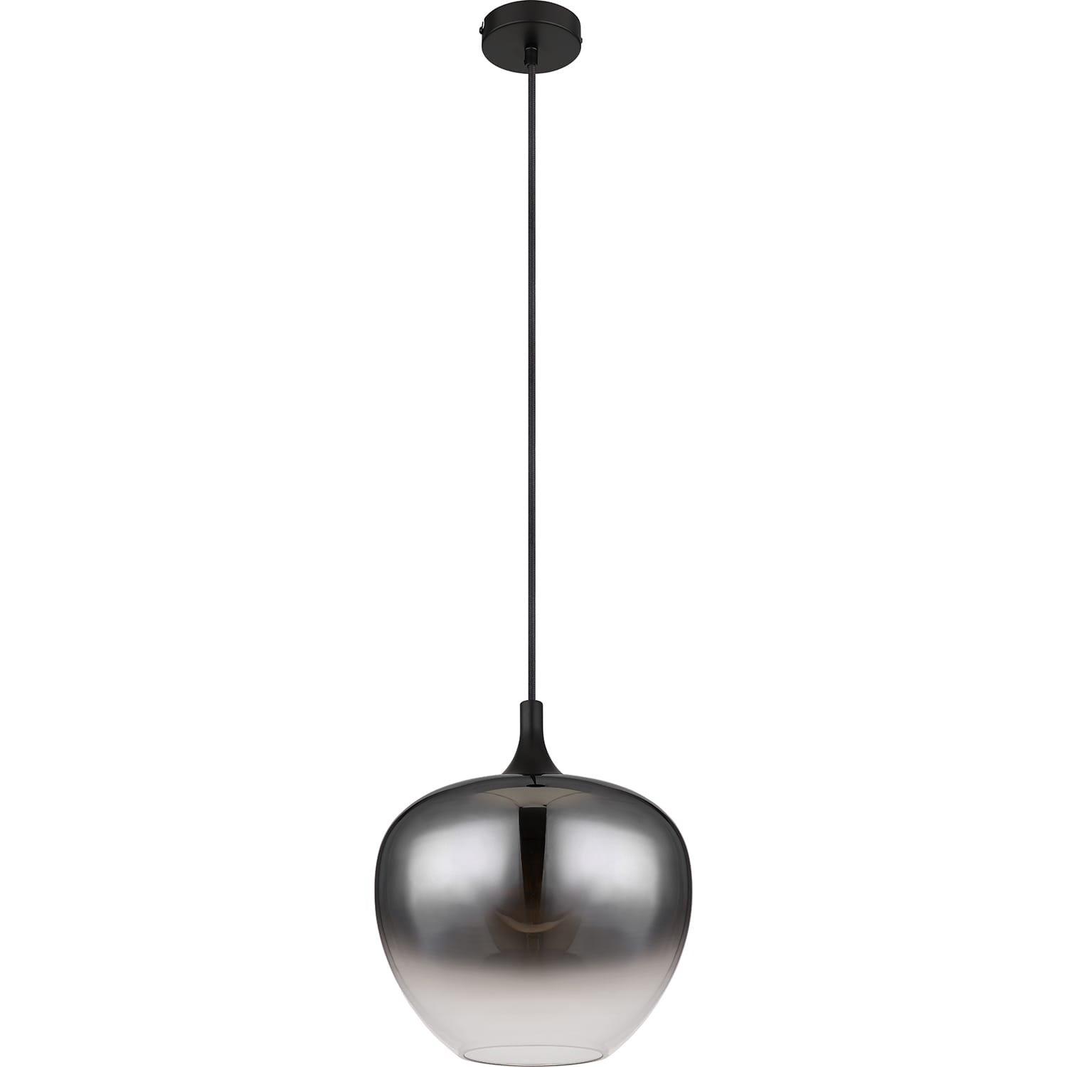 mutoni Lampe à suspension Maxy métal noir mat 1xE27  