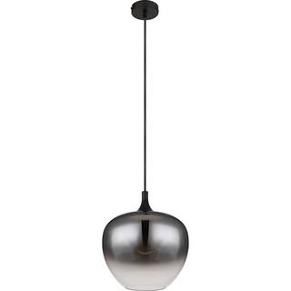 mutoni Lampe à suspension Maxy métal noir mat 1xE27  