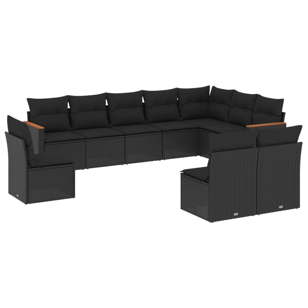 VidaXL set divano da giardino Polirattan  