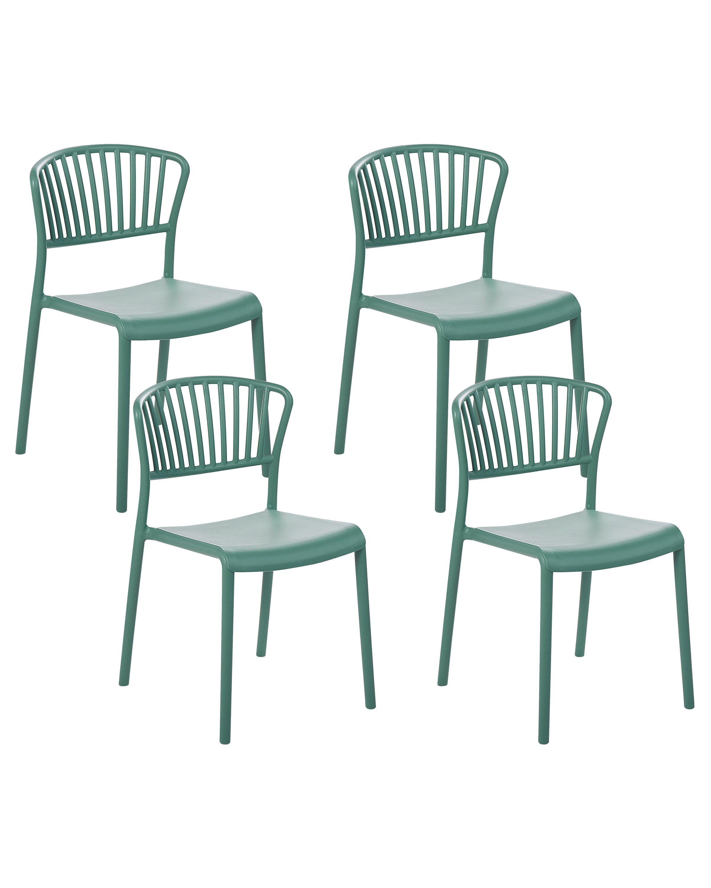 Beliani Lot de 4 chaises en Polypropylène Moderne GELA  