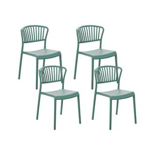 Beliani Lot de 4 chaises en Polypropylène Moderne GELA  