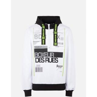 BOXEUR DES RUES Trucker Doppellagiger Kapuzenpullover  