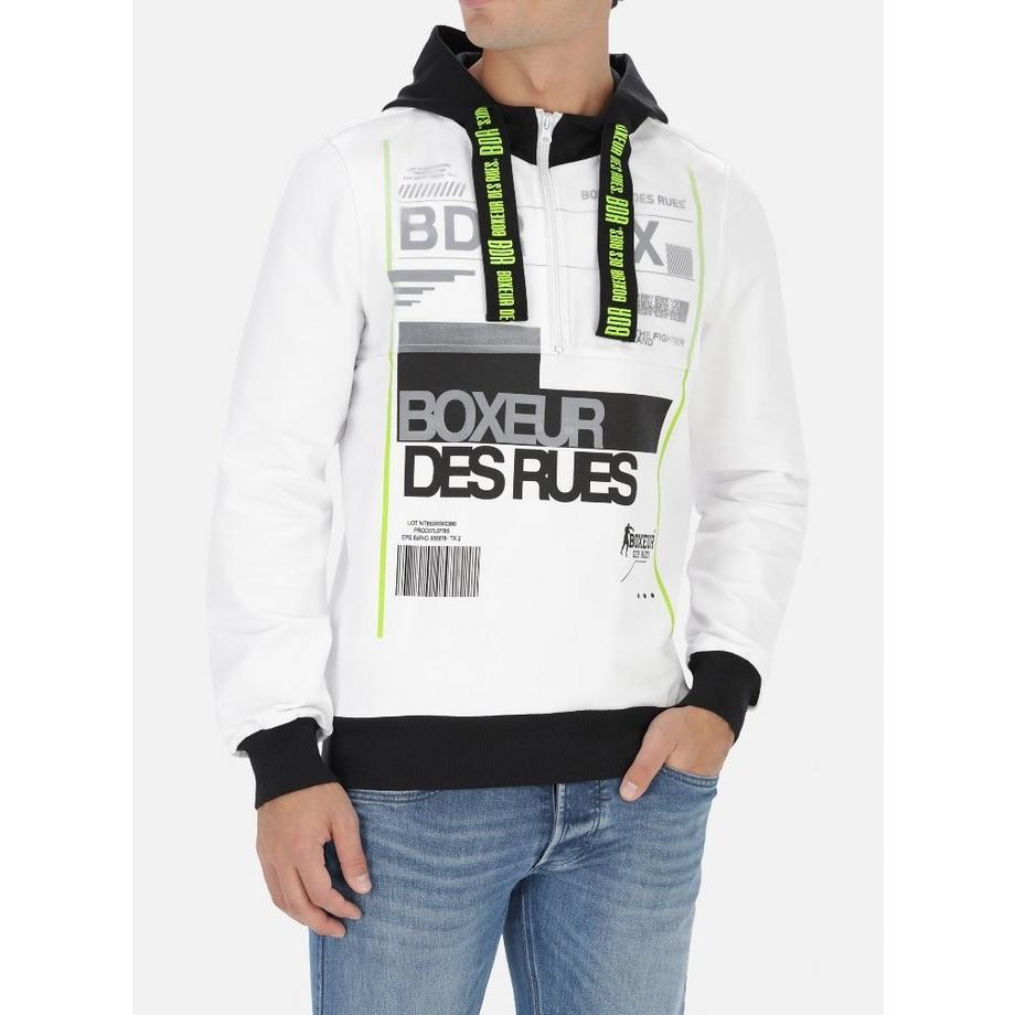 BOXEUR DES RUES Sweat à capuche Trucker double couche  