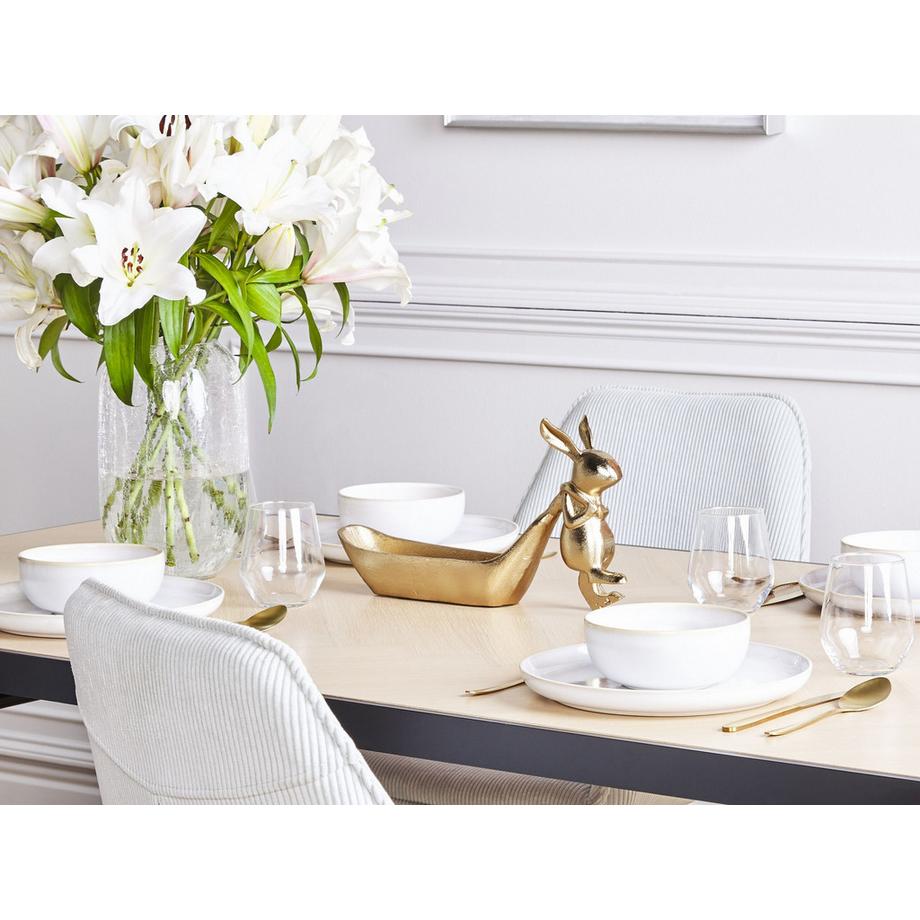 Beliani  Schmuckschale aus Aluminium Glamourös PROGO 