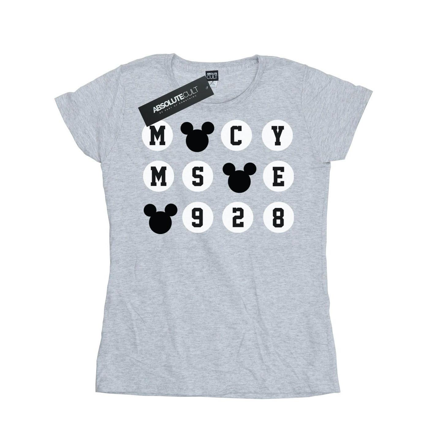 Image of Mickey Mouse 1928 Circles Tshirt Damen Grau XL