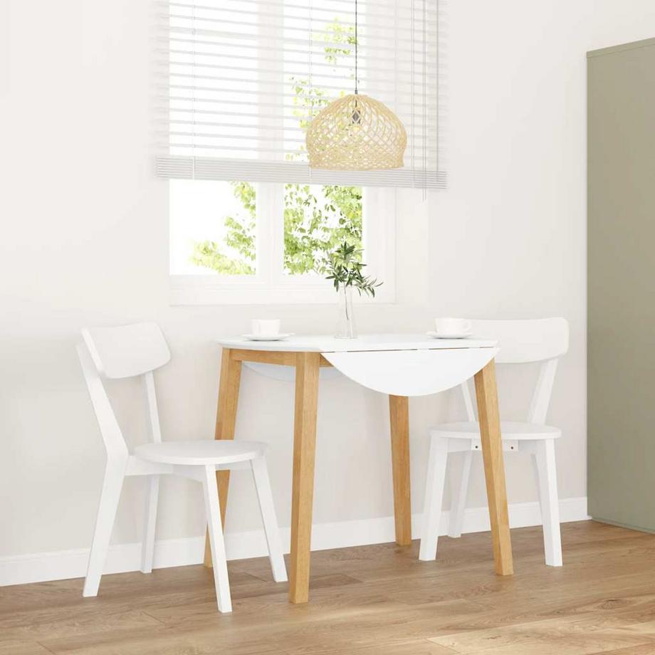 VidaXL Chaise de salle à manger caoutchouc  