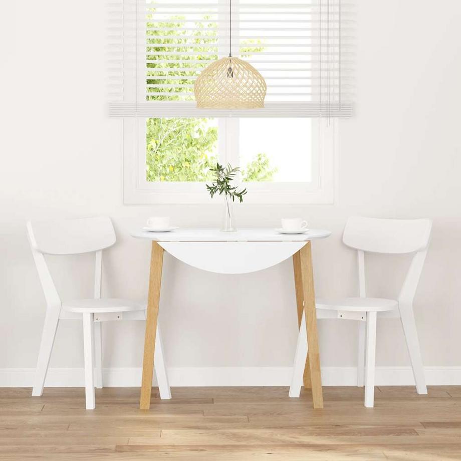 VidaXL Chaise de salle à manger caoutchouc  