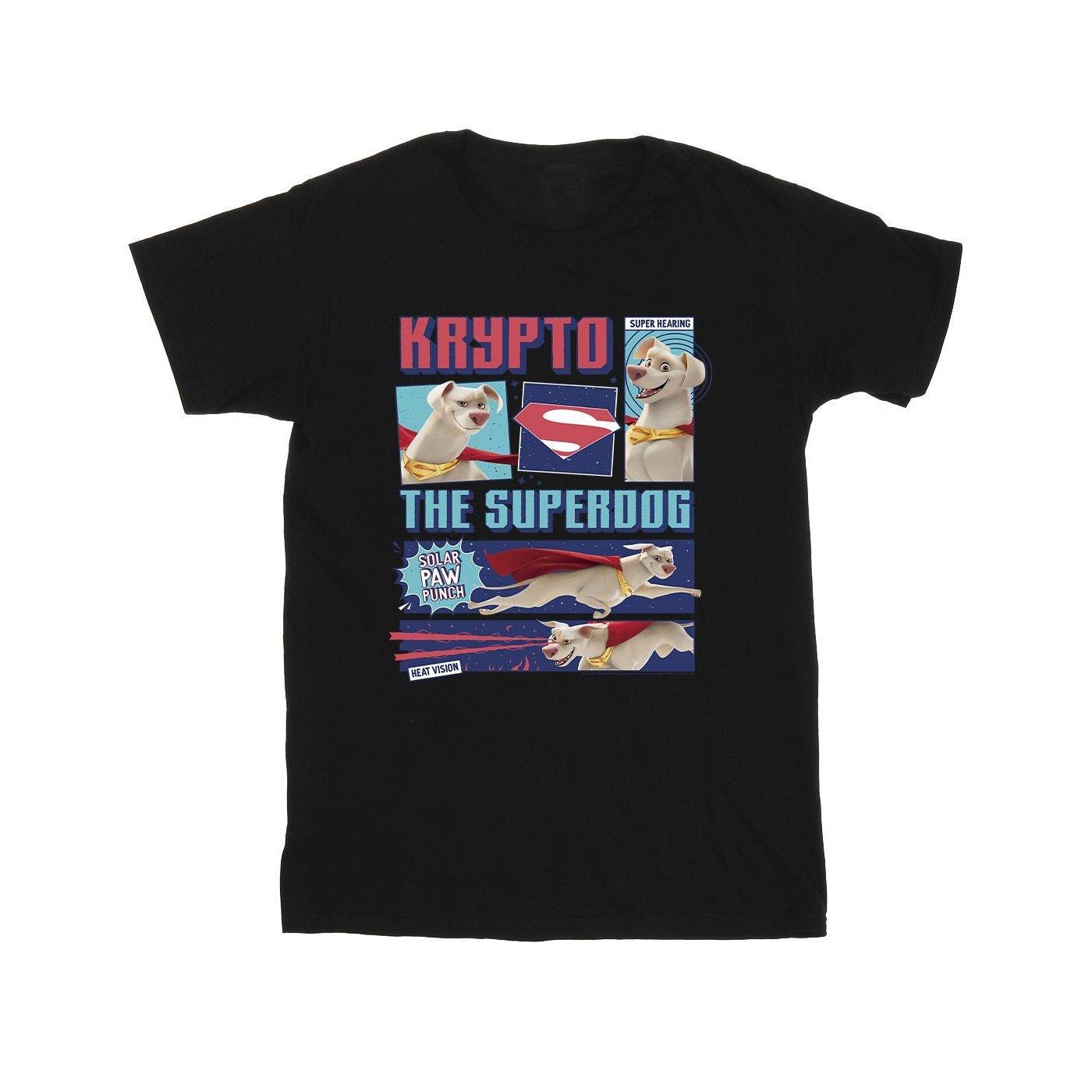 Image of Dc Super Pets Krypto The Super Dog Tshirt Jungen Schwarz 116