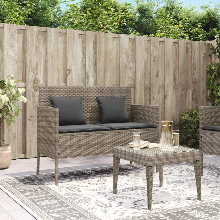 VidaXL Gartenbank poly-rattan  