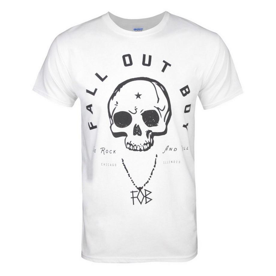Fall Out Boy Fall Out Boy Totenkopf Print T-Shirt  