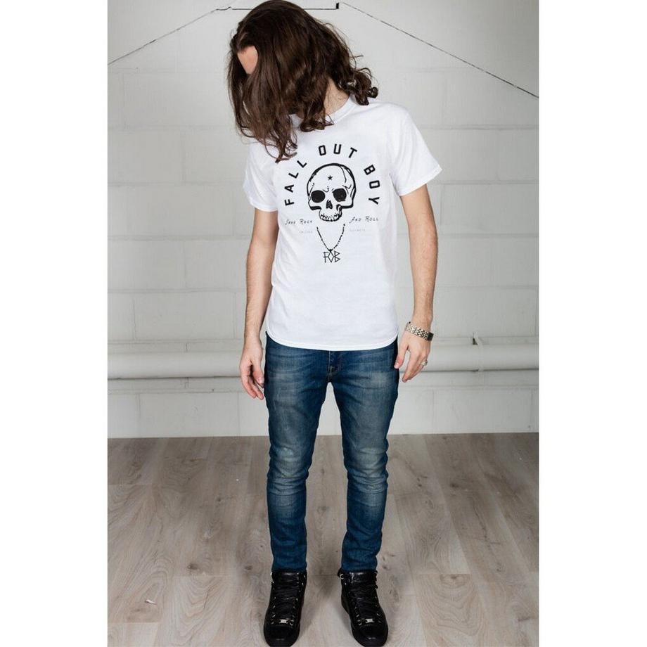 Fall Out Boy Fall Out Boy Totenkopf Print T-Shirt  