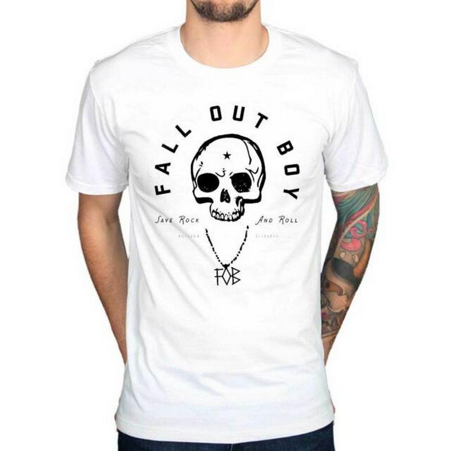 Fall Out Boy Fall Out Boy Totenkopf Print T-Shirt  