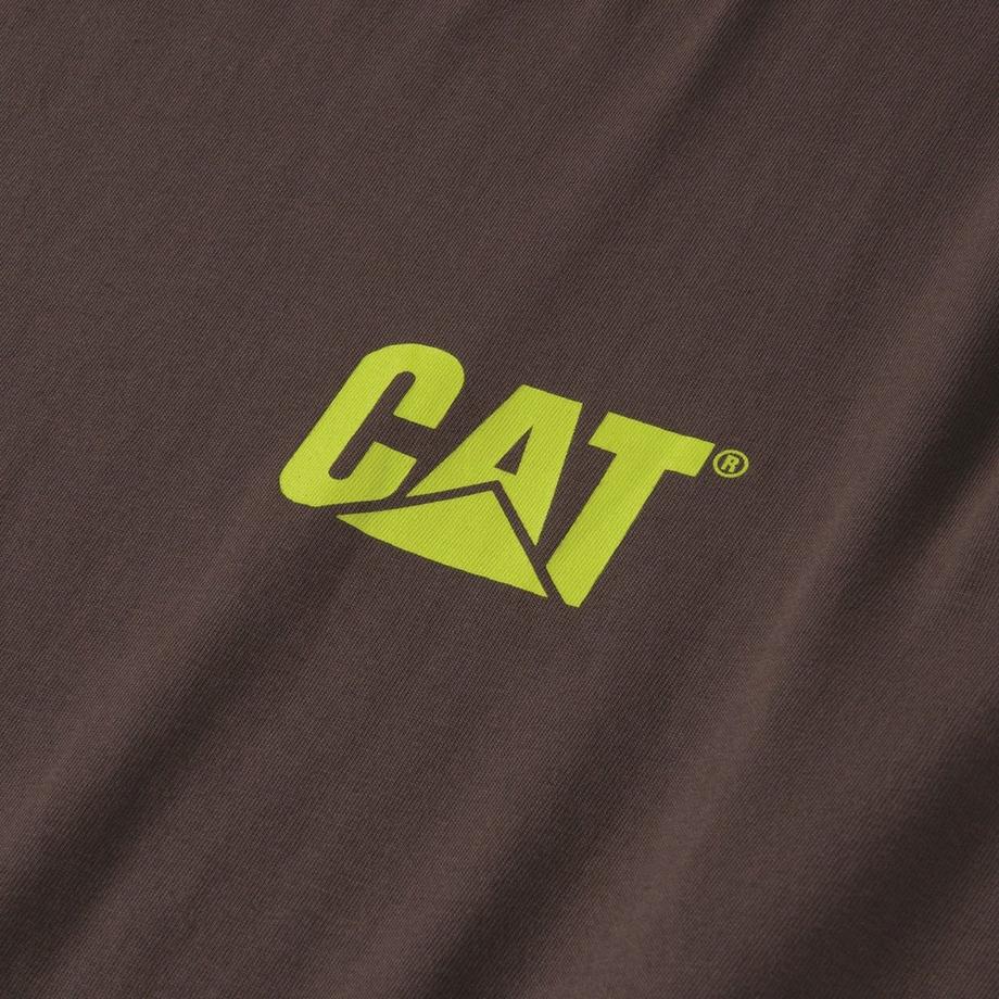 Caterpillar Maglietta Manica Lunga Trademark Banner  