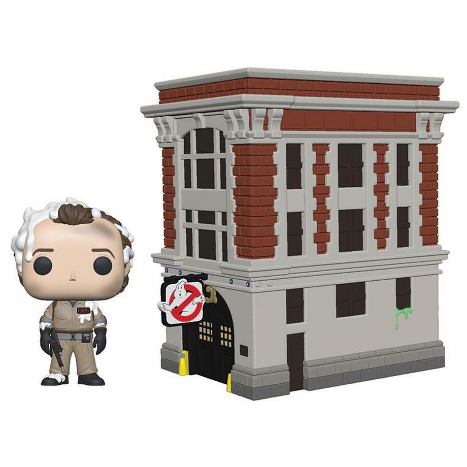 Funko  Ghostbusters POP! Town Vinyl Figur Dr Peter Venkman & House 