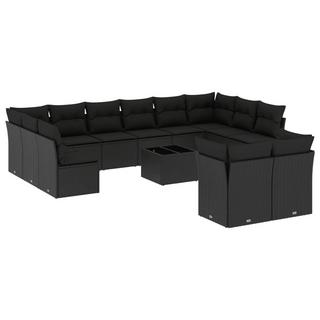 VidaXL set divano da giardino Polirattan  