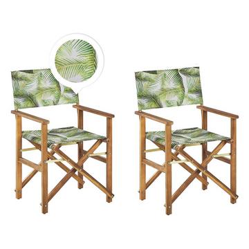 Lot de 2 chaises en Polyester Moderne CINE