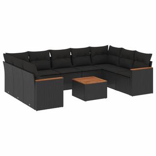 VidaXL set divano da giardino Polirattan  