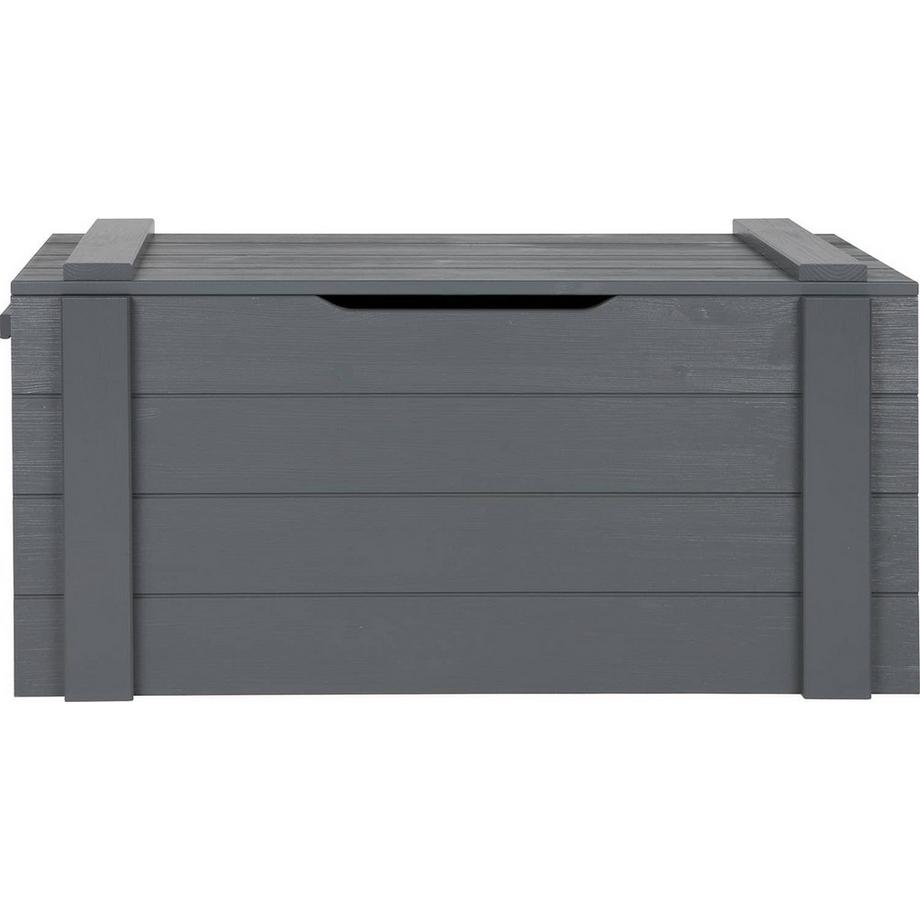 mutoni Scatola per giocattoli Dennis pino grigio acciaio  