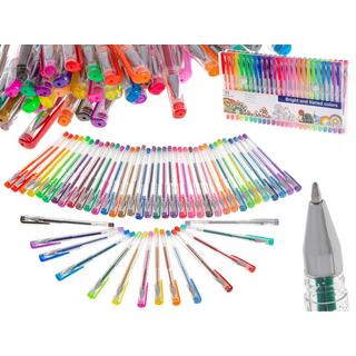 Pricenet Lot de 50 stylos gel colorés à paillettes.  