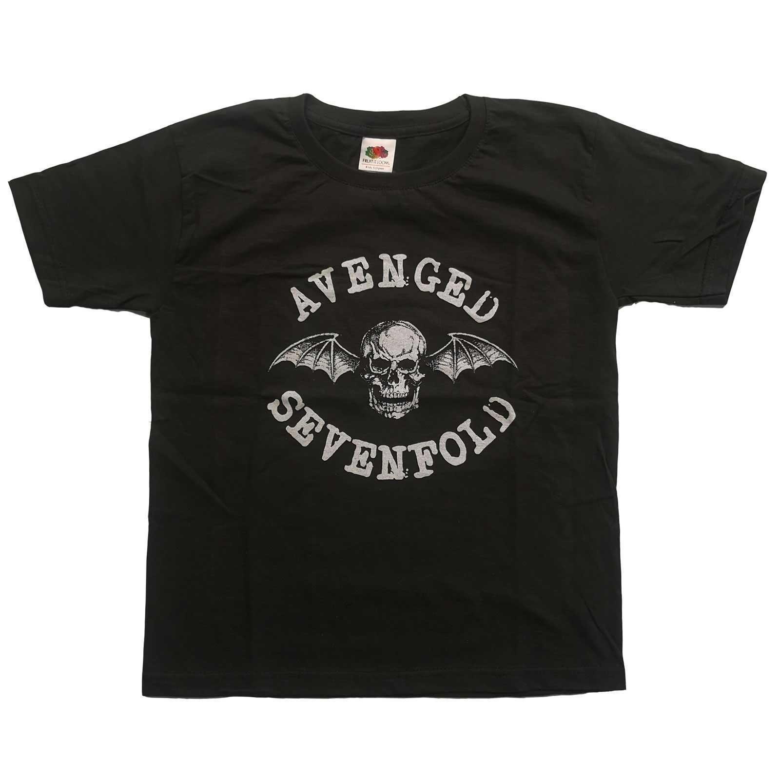 Image of Classic Deathbat Tshirt Jungen Grau 128
