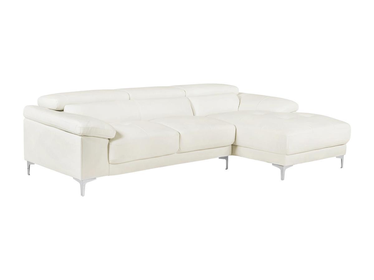 Vente-unique Ecksofa Leder SOLANGE Ecke Rechts  