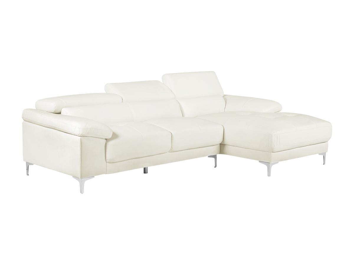 Vente-unique Ecksofa Leder SOLANGE Ecke Rechts  