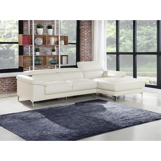 Vente-unique Ecksofa Leder SOLANGE Ecke Rechts  