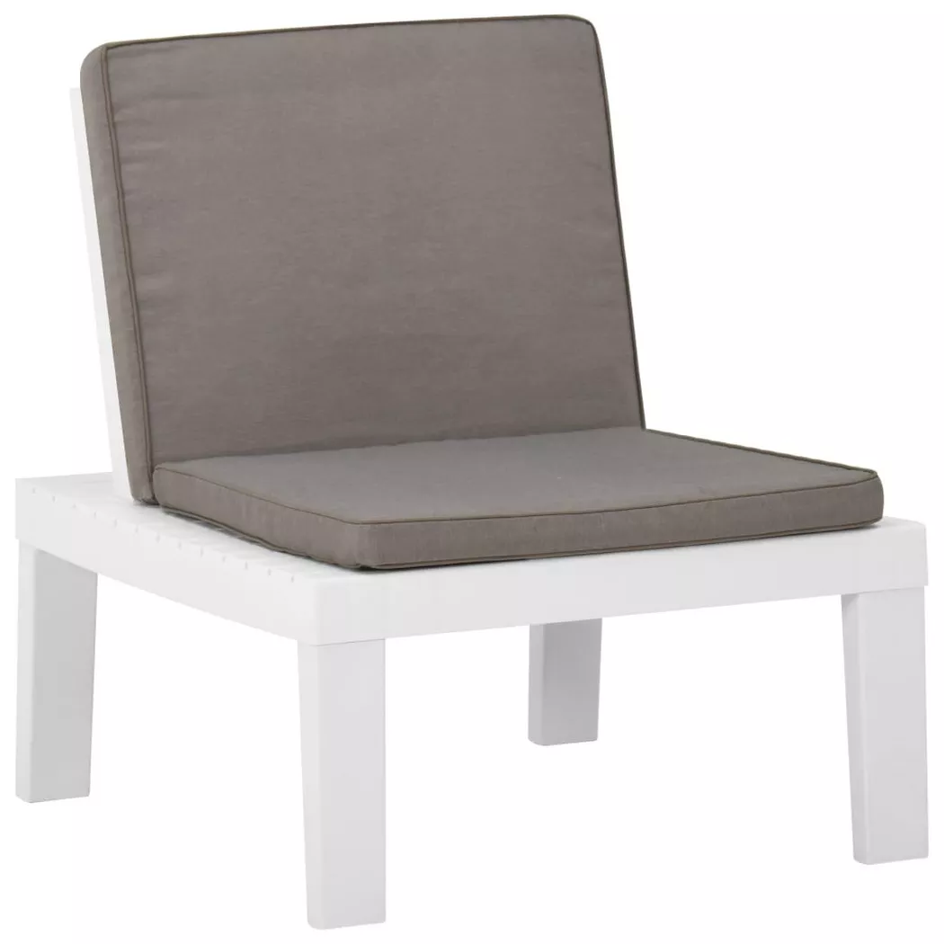VidaXL - Chaise de salon plastique, One Size, Blanc