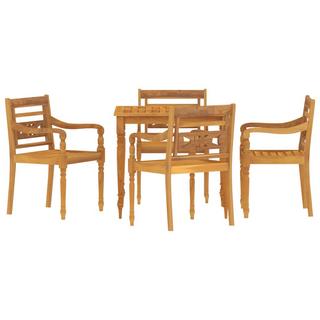 VidaXL set da pranzo da giardino Teak riciclato  