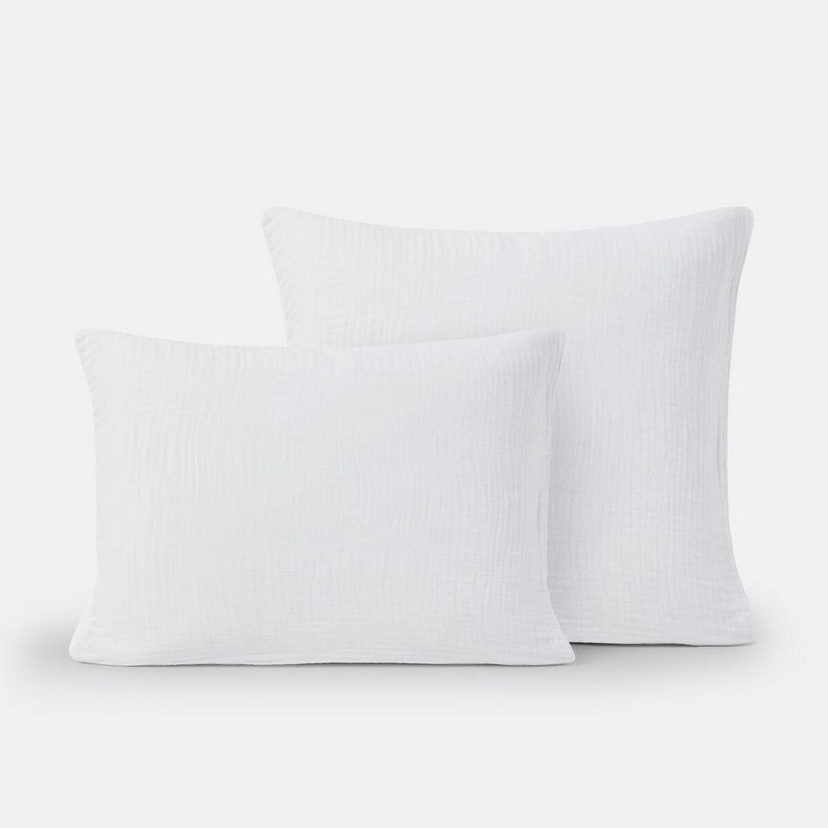 La Redoute Intérieurs Kumla Baumwoll-Musselin Kopfkissenbezug  