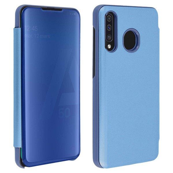 Image of Clear View Cover Samsung Galaxy A50 Blau
