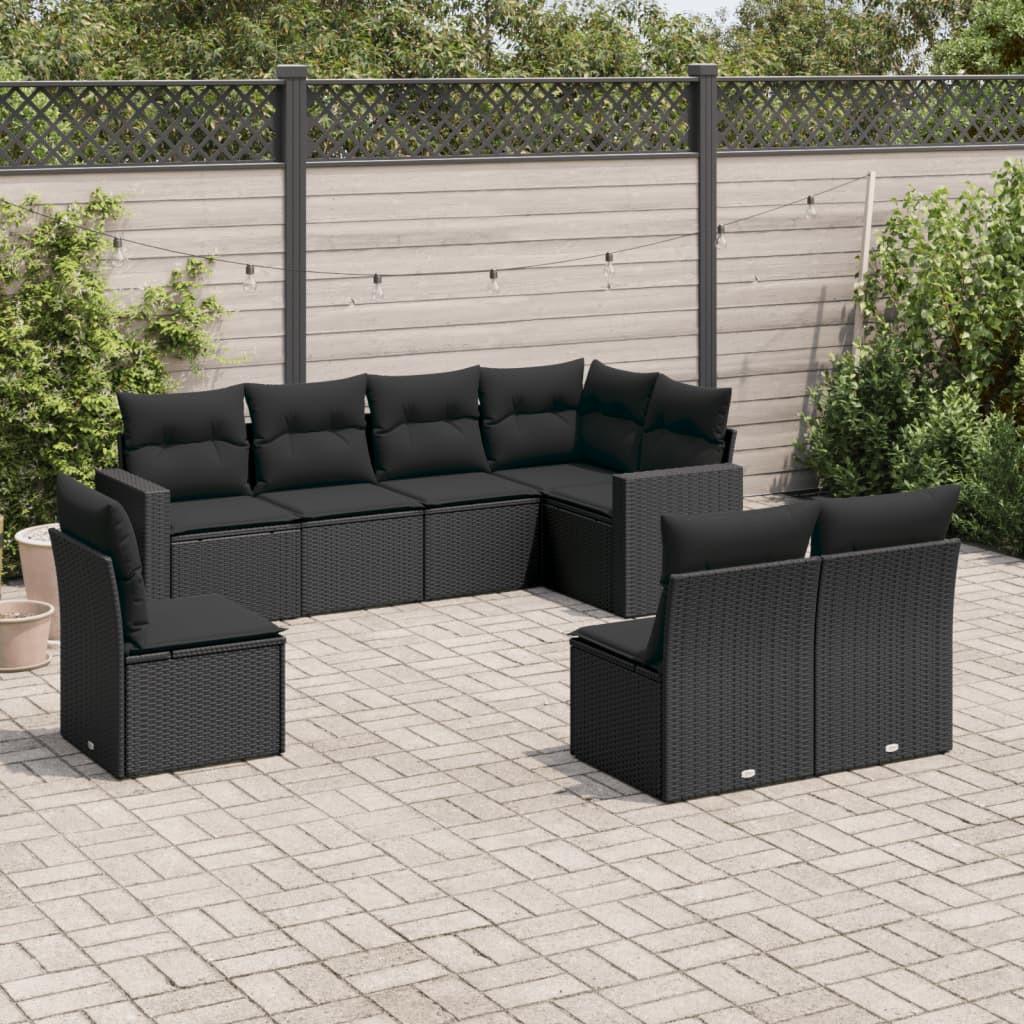 VidaXL set divano da giardino Polirattan  