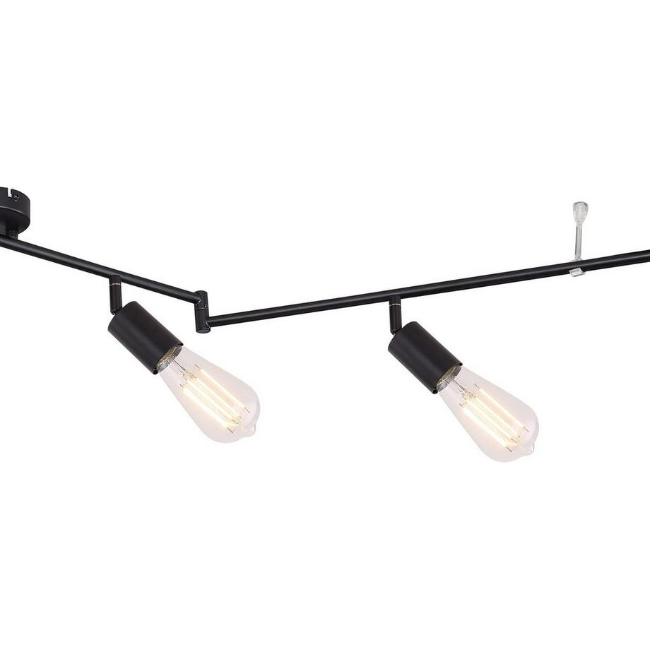 mutoni Spot Martha métal noir 6xE27  