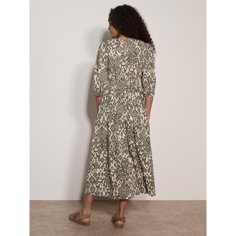 APRICOT Robe Midi Tapisserie Ikat  
