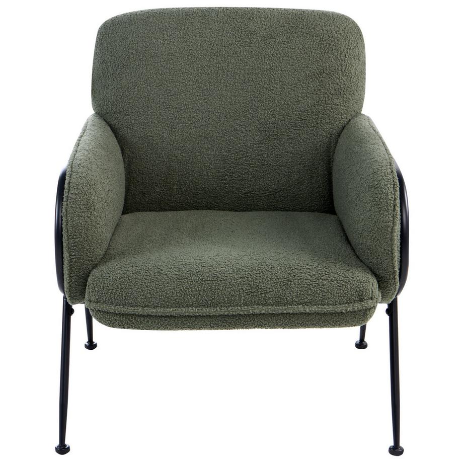 Beliani Fauteuil en Bouclé Minimaliste TRYSNES  