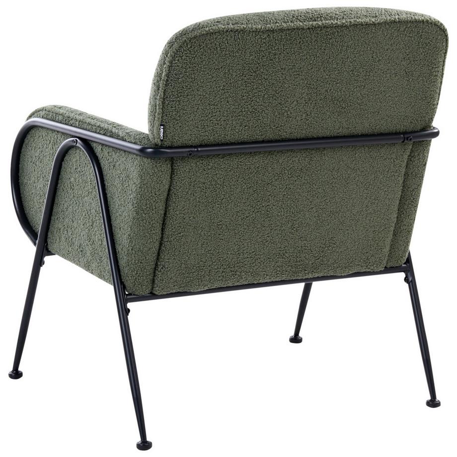 Beliani Fauteuil en Bouclé Minimaliste TRYSNES  