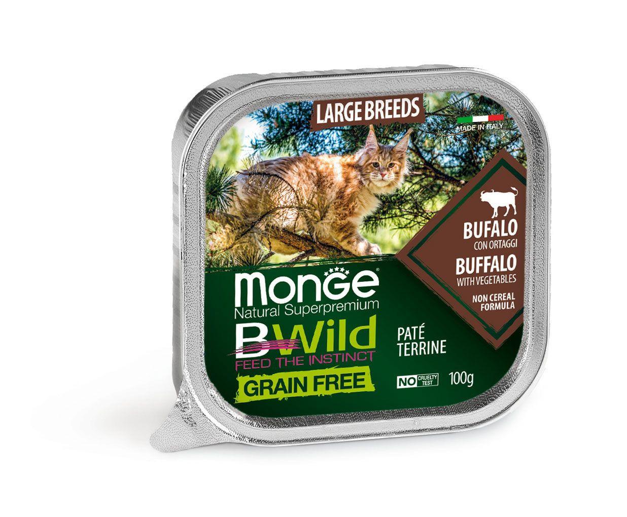 Monge  BWild Paté di Gatto Grande Bufalo - Multipack 