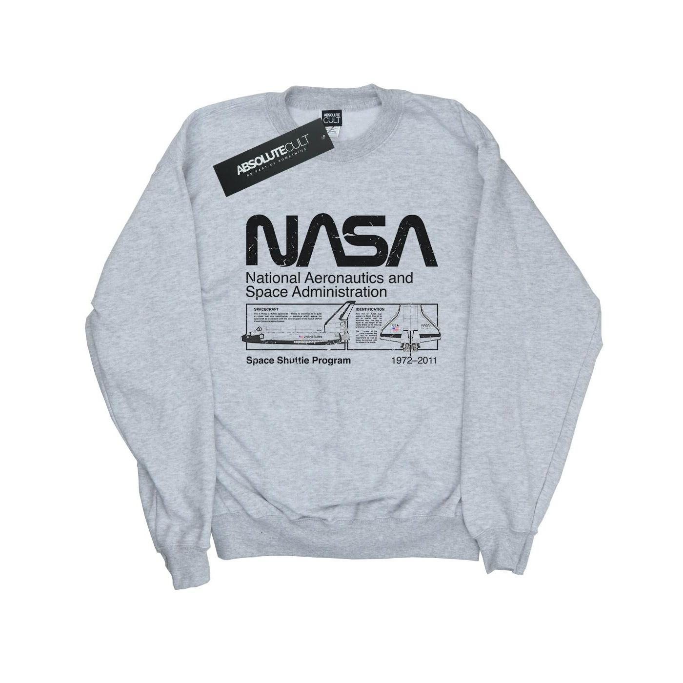 Image of Classic Space Shuttle Sweatshirt Mädchen Grau 128