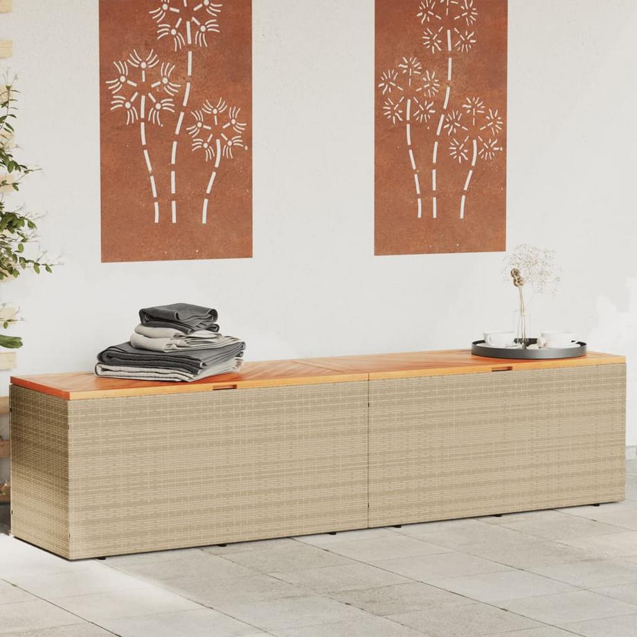 VidaXL Garten-auflagenbox poly-rattan  