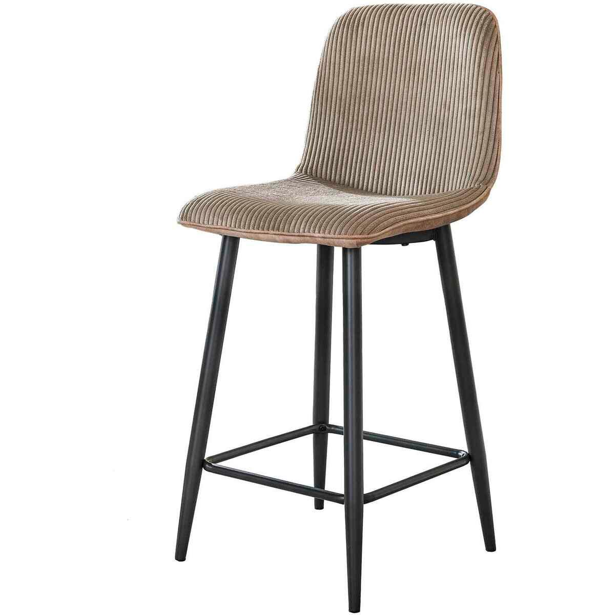 mutoni Chaise de bar Rib Rock sable  