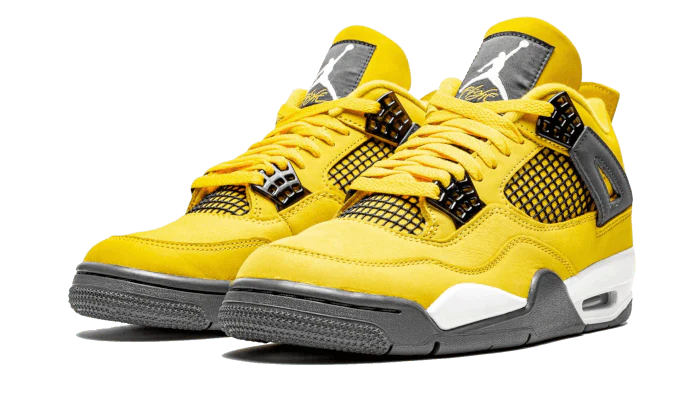 Image of Air Jordan 4 Retro Tour Yellow (lightning) Damen Gelb Bunt 45