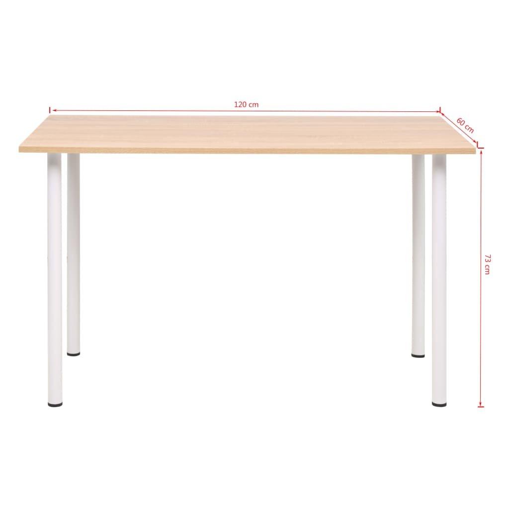 VidaXL Table à manger bois d'ingénierie  