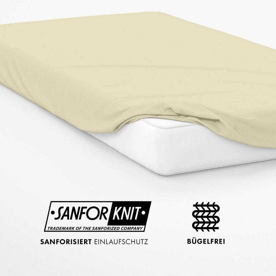 Mara Vital Lenzuolo con angoli in jersey per materassi fino a 23 cm di altezza  