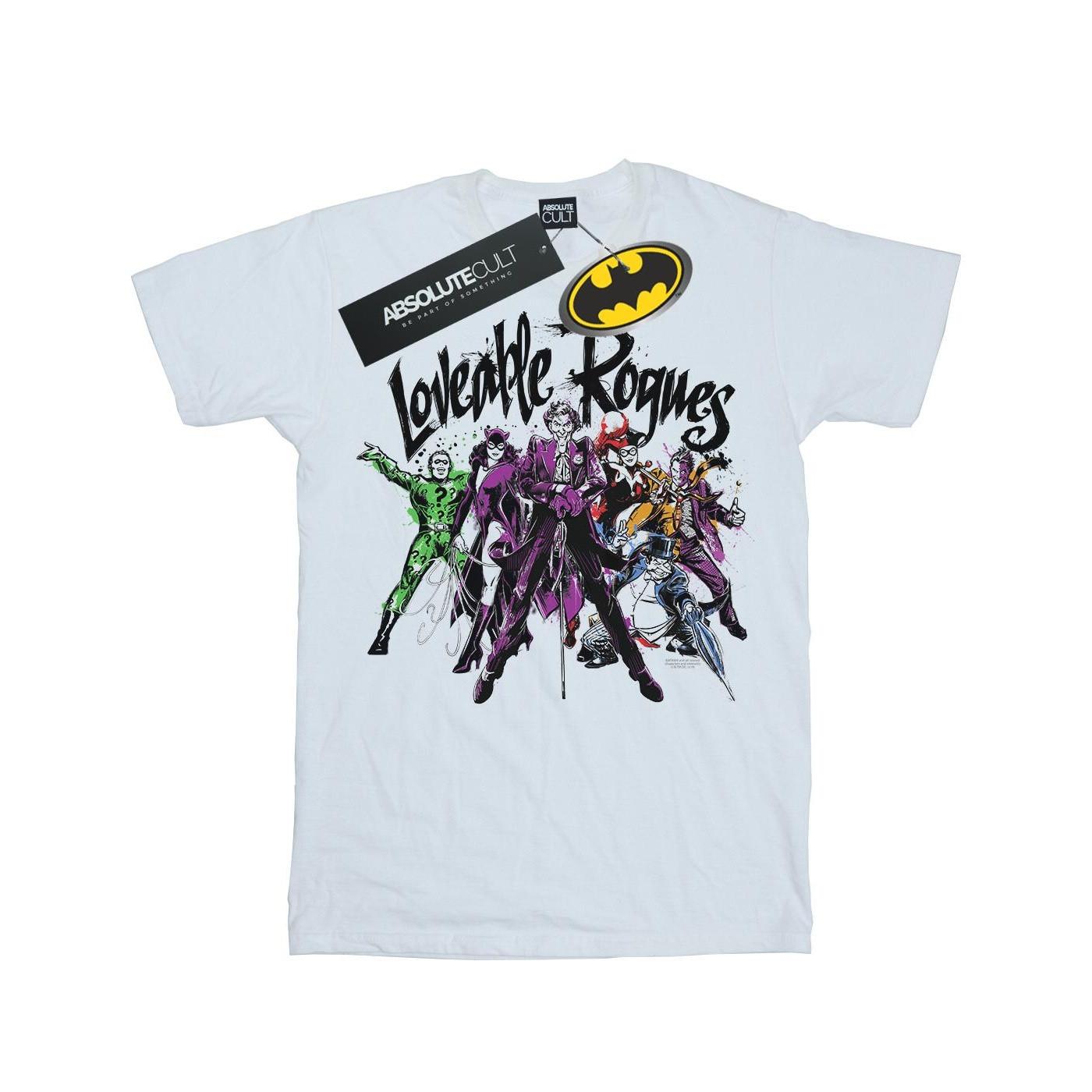 Image of Batman Loveable Rogues Tshirt Damen Weiss L