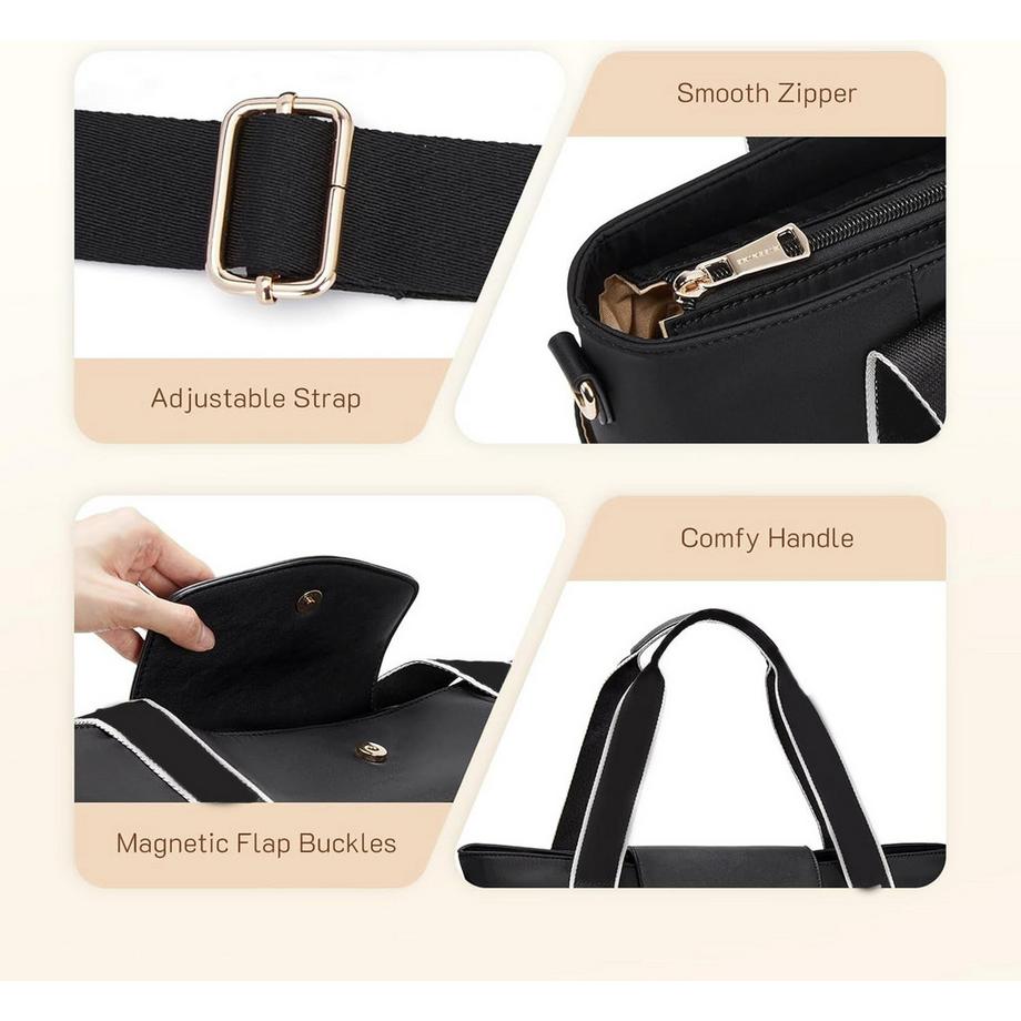 Only-bags.store Leichte Arbeitstasche mit Laptopfach  