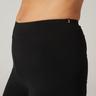NYAMBA  Leggings Fitness Baumwolle gerader Schnitt unten verengbar Fit+ Damen schwarz 