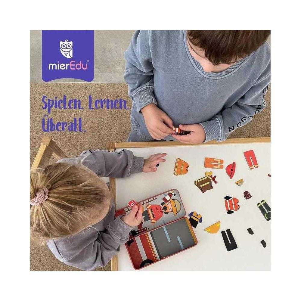 Activity-board  Magnetspiel Box Dress Up – Feuerwehrmann zum Ankleiden I Fördert Motorik + Fantasie I Ideal für Zuhause und als Reisespiel für Kinder I Magnet Spielzeug Kinder 