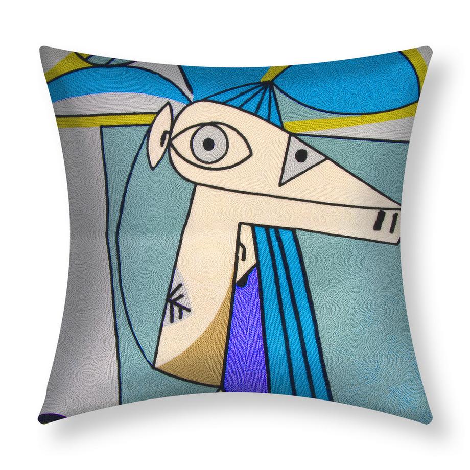 Avizar Lot 2 Housses de Coussin Art Aquarel  